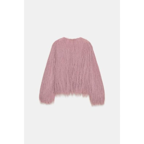 ZARA FRINGED BOMBER JACKET - Picture 8 of 9
